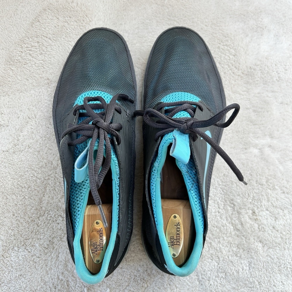 Nike Solarsoft Moccasin Running Shoes Gray Blue US Size 12 555301-040 EUC - Picture 6 of 8